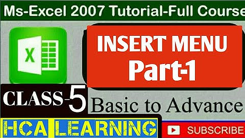 How to insert table pictures and shapes in Excel || Excel 2007 in pashto
