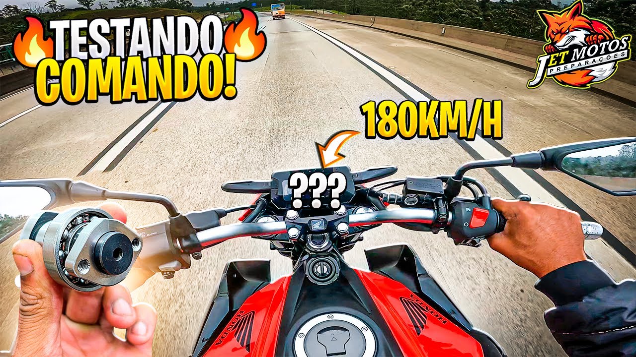TESTANDO NA RODOVIA O COMANDO JET MOTOS NA TWISTER 300