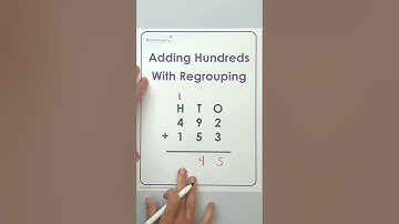 Singapore Math Mini Tutorial - Adding 3 digit numbers with regrouping (column form) #mathiseasy