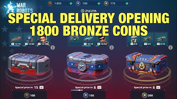 Special Delivery Crates Opening, 1800 Bronze Coins | War Robots SpaceTech Fair Challenge Event Chest