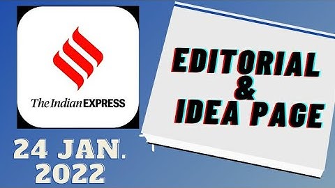 24th January 2022 | Gargi Classes Indian Express Editorial Analysis/Discussion