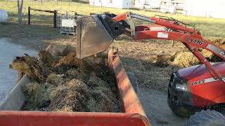 New Holland Manure Spreader In Action