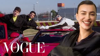 Irina Shayk: una giornata con la modella sul set del nuovo numero di Vogue Italia
