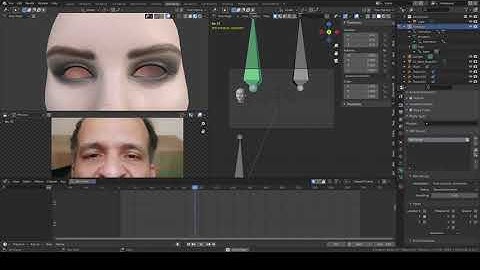 Facemocap test (Blender Motion Track, RBF and Shapekeys)