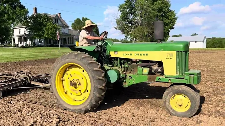 John Deere 730 Tractor Working Ground