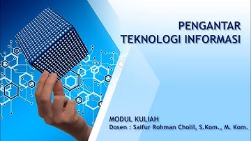 PENGANTAR TEKNOLOGI INFORMASI