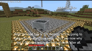 Minecraft Tutorial 6: Minecart Boosting 106 with the C-Booster