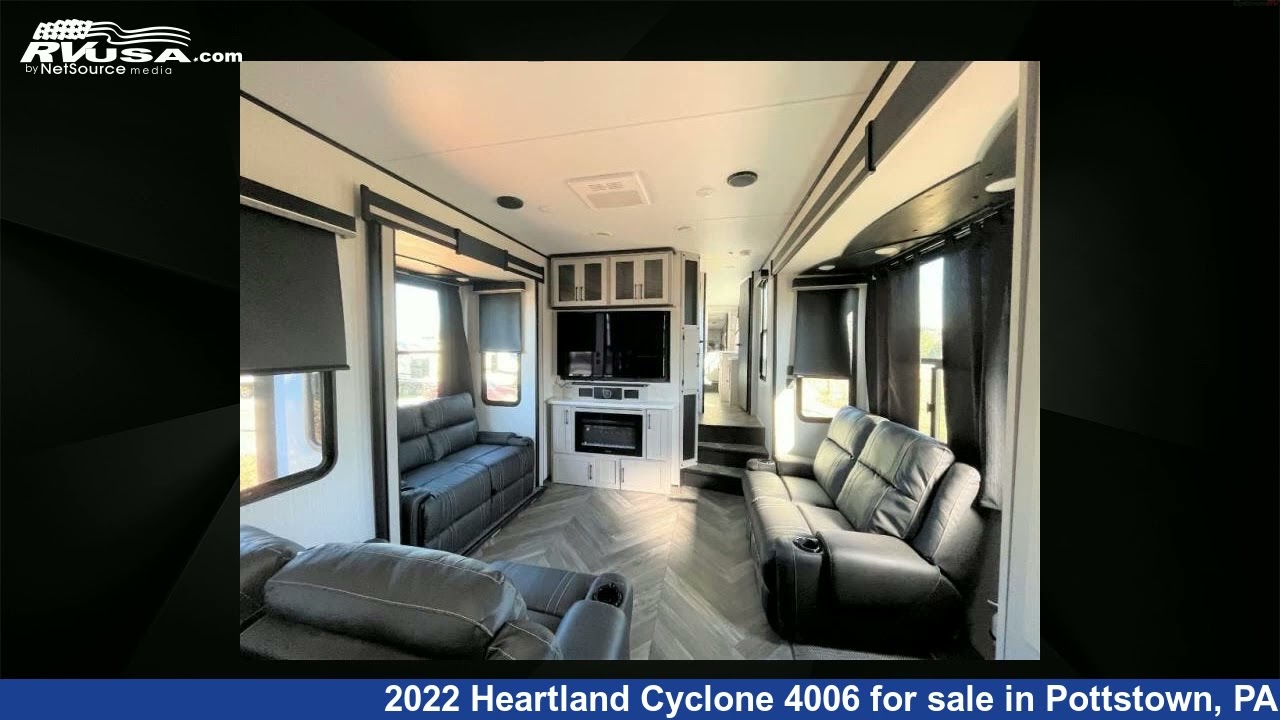 Amazing 2022 Heartland Cyclone 4006 Toy Hauler RV For Sale in Pottstown ...