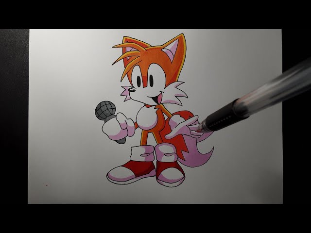 HOW TO DRAW TAILS EXE 2.0  Friday Night Funkin (FNF) - Easy Step By Step  Tutorial For Beginners 