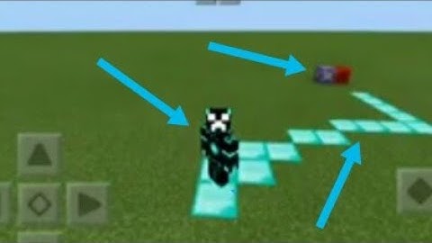 How to make diamond block and Glass trail while walking in minecraft