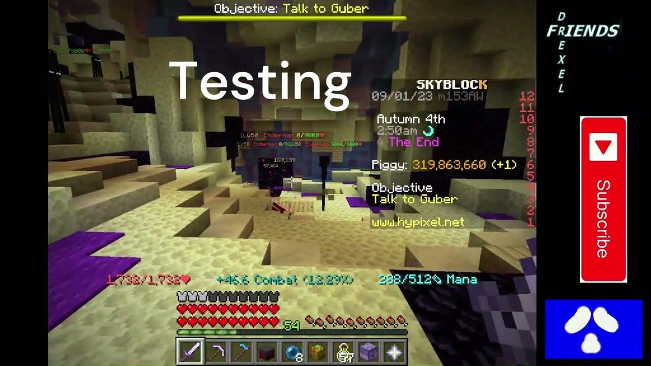 Hypixel Skyblock Yeti Sword Testing and Price Yeti in Action Yeti