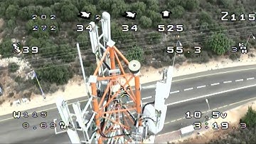 DIY FPV drone Cellphone tower proximity flying OSD