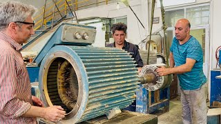 everything about the electric motors || full service 90kw 1500rpm ABB electric motor