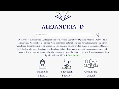 Alejandría-D, un portal para aprender y enseñar | #AlDíaUNAL