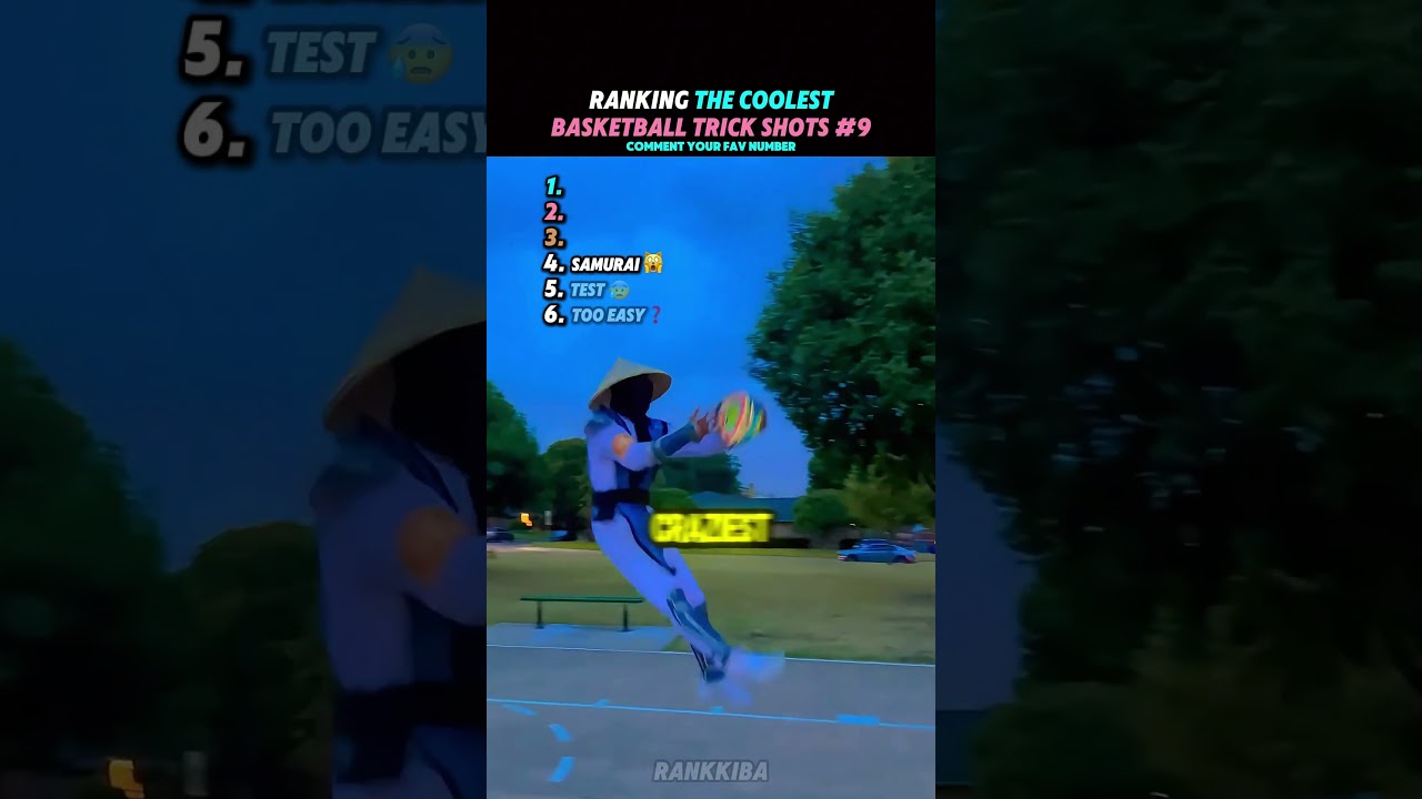 Ranking The Coolest Basketball Trick Shots Part 9😂🧡🤯