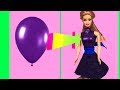 DIY Barbie Dresses with Balloons Making Easy No Sew Clothes for Barbies Creative for Kids Devlin Fox