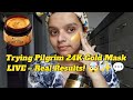 LIVE Test: Pilgrim 24K Gold Face Mask 💛✨ | Honest Skincare for Glowing Skin ✨ | by Poonam Saroj