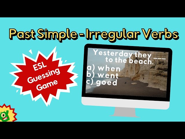 Past Simple ESL Game | Irregular Verbs | Fun Guessing Game class=