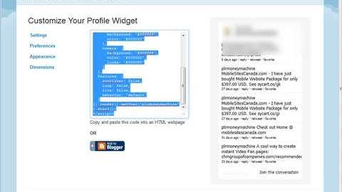 How to Add Twitter to your Website or Blog - twitter follow button