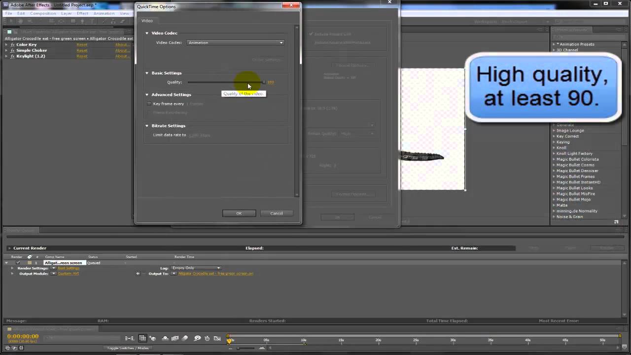 After Effects Exporting With Alpha Channel YouTube