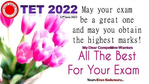 TS TET 2022 Exam