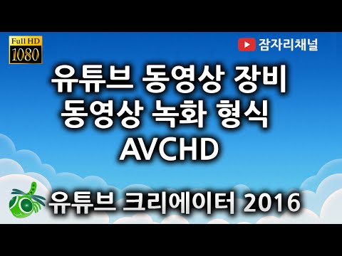 동영상 녹화 형식 AVCHD 소니 HDR-CX900 유튜브 동영상 촬영 장비 캠코더 : 유튜브 크리에이터 강좌