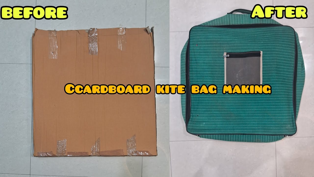 CARDBOARD KITE BAG MAKING 🪁❤️| KITE BAG | KITE LOVER |