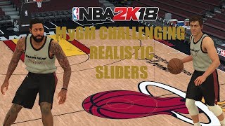 NBA 2K18 MYGM/MYLEAGUE CHALLENGING REALISTIC SLIDERS @OperationSports