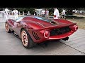 NEW De Tomaso P72 Supercar V12 Engine Sounds! - Start Up, Revs & Driving @ FOS Goodwood 2019