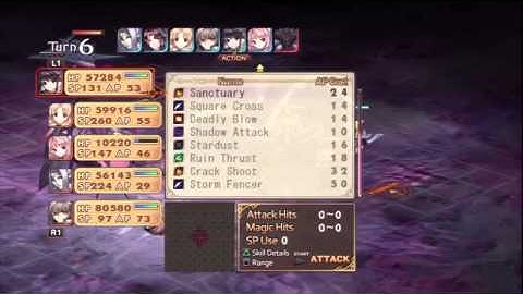 SplitPlaythru Record of Agarest War 188 True End Battle VS Summerill