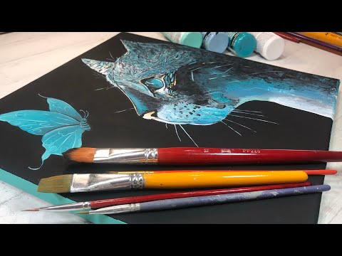 El Arte No Necesita palabras /Técnica de pintura acrílica/ Como pintar una obra de arte