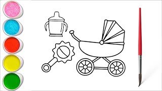 Learn Colors of Barbie Baby Equipment for Kids | Toddlers Mania #27 screenshot 4