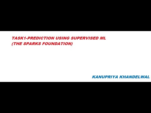 Prediction using Supervised ML(Level-Beginner)