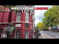 London Walk in Marylebone | Walk from Edgware Road to Railway Station via Hidden London Backstreets