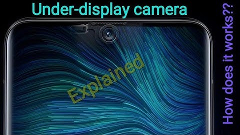 How an under-display camera works.