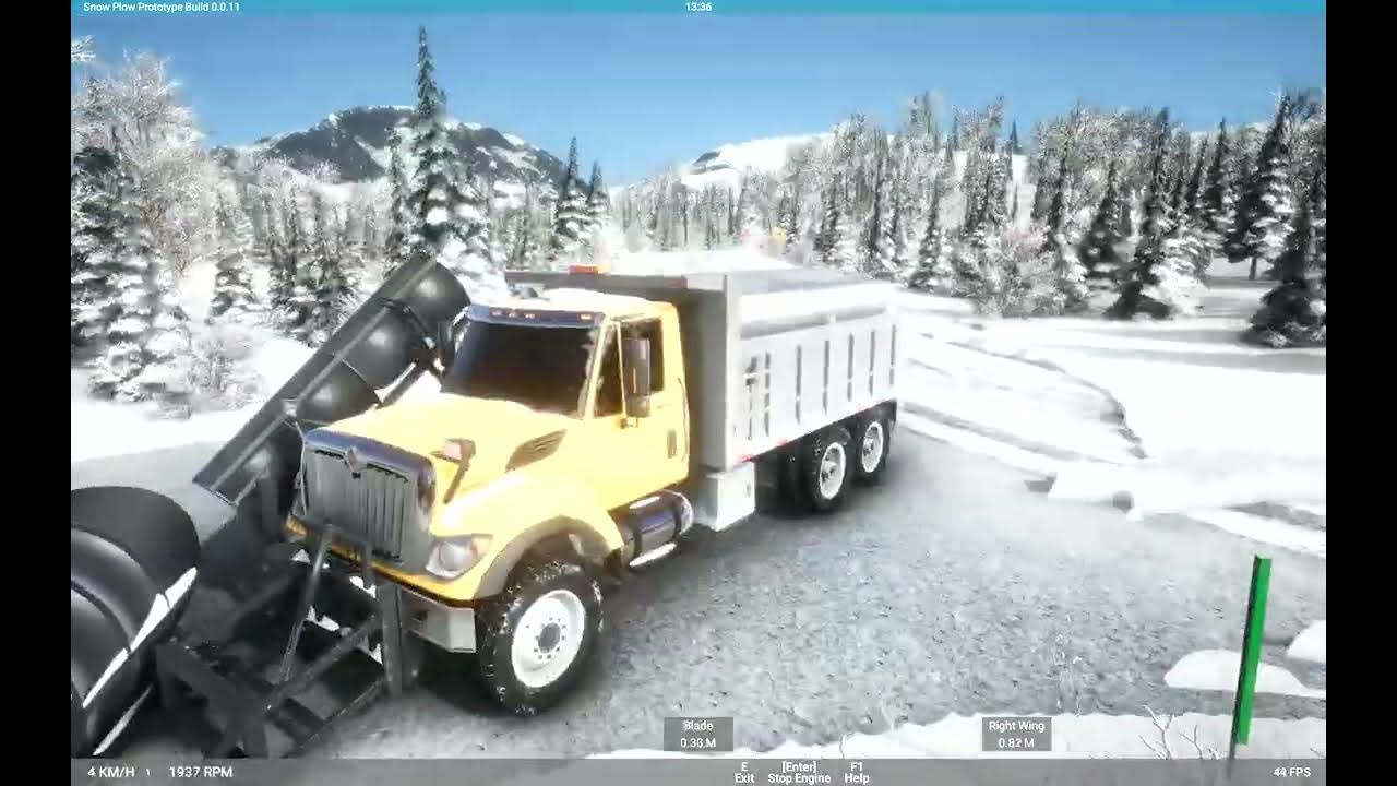Snow Plow Game First Look YouTube