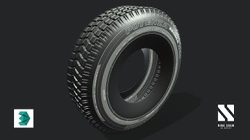 How to Model Car Tires | Autodesk 3dsMax Tutorial