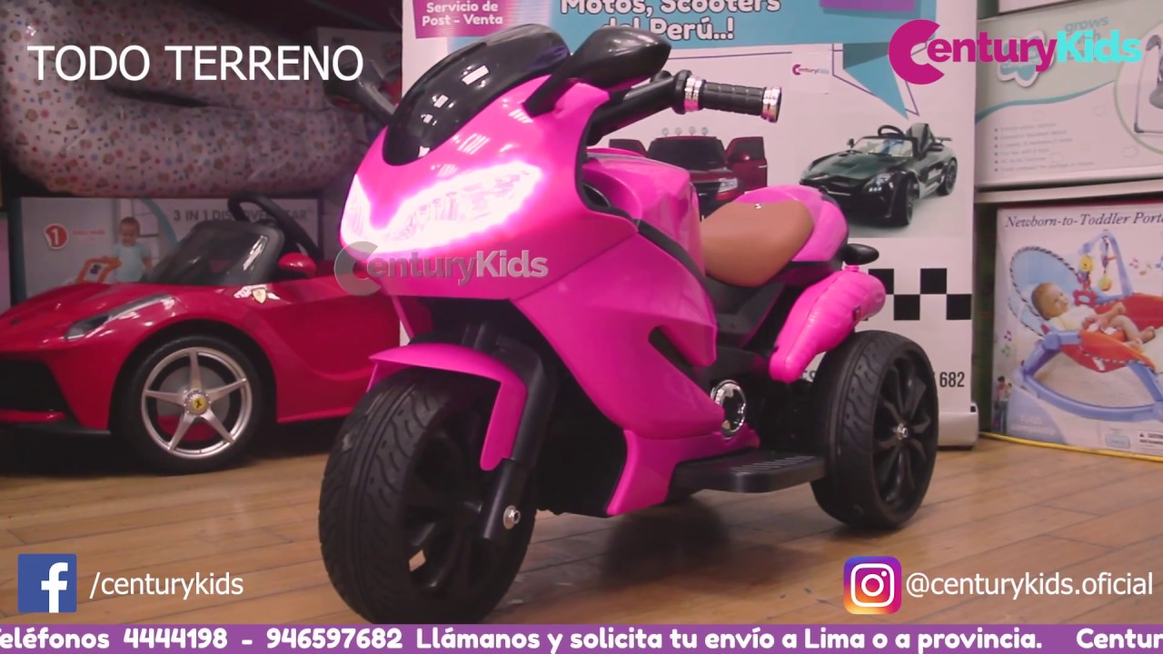 Maldición Itaca Lejos Moto a Bateria para Niños Smoke Century Kids Botahumo - YouTube