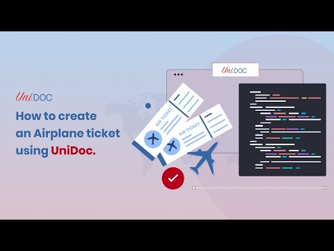 Webinar: How to Create an Airplane Ticket in Golang by UniDoc