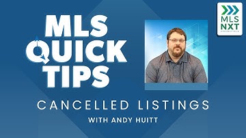 MLS Quick Tips: Cancelled Listings