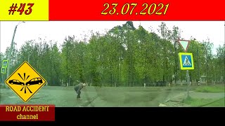 Подборка ДТП на видеорегистратор 23.07.2021 Июль 2021 | A selection of accidents on the DVR 2021 #43