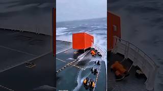 scary ocean 🌊 vs ship#ocean#storm#shorts