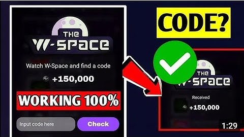 WATCH THE W-SPACE AND FIND A CODE | W COIN NEW YOUTUBE VIDEO...Revit Gamer 77 views  hours
