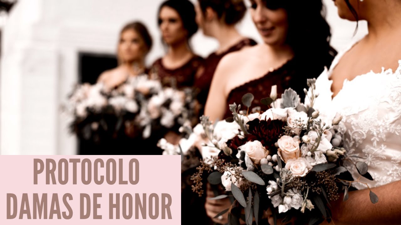 Protocolo para las damas de honor en una boda ¿Cómo