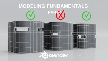 How To Boolean On Curved Surface _ Blender Topology Tutorial
