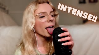 Asmr - Intense Mouth Sounds On High Sensitivity With Hand Movements Mic Scratching