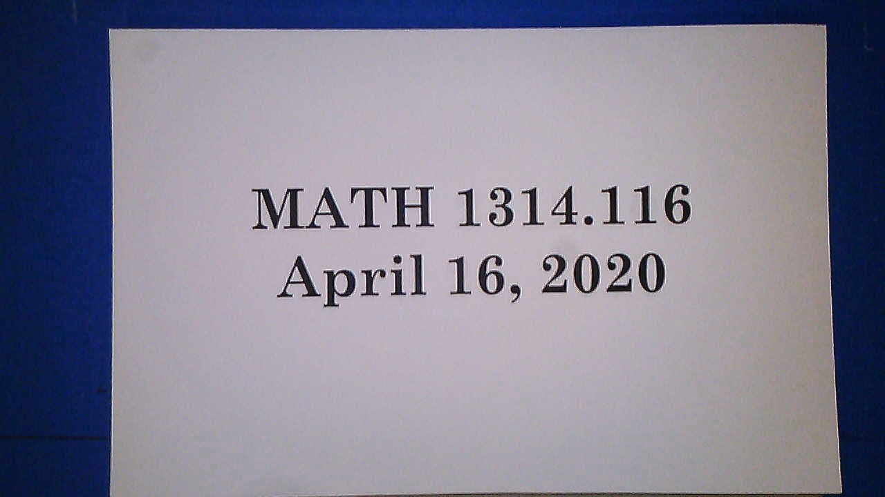 MATH 1314-116 - Apr 16 - Section 4.4-4.5 - YouTube