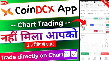 Coindcx App me Chart Trading Feature kaise laye | Coindcx me Chart Features Problem? Yese Solved ✅