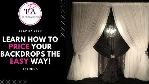 How to Easily Price Your Pipe and Drape Backdrops & Event Draping
