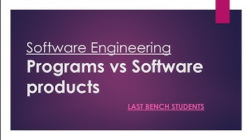 Programs vs Software products | More useful content in description👇| @LastBenchStudents3 #video